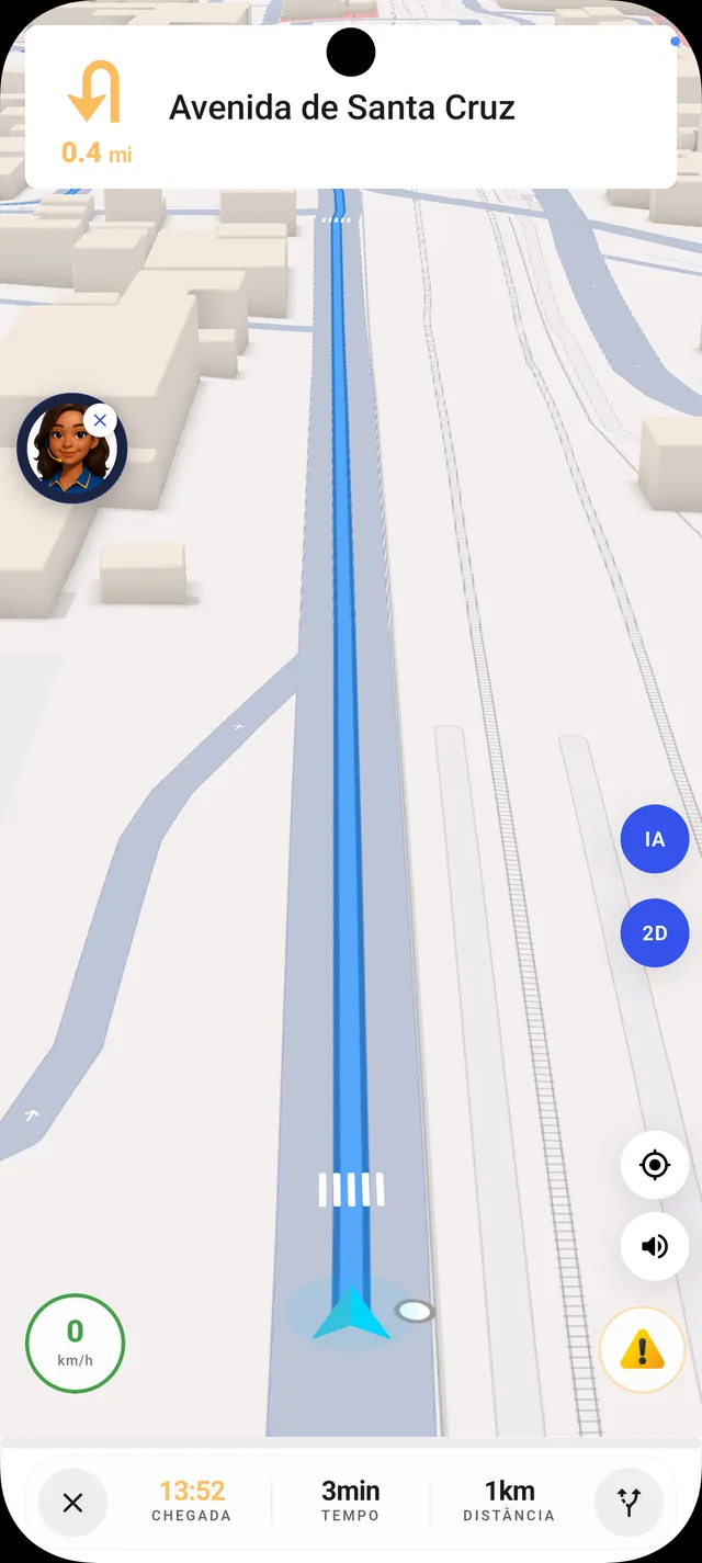 Navegação 3D limpa